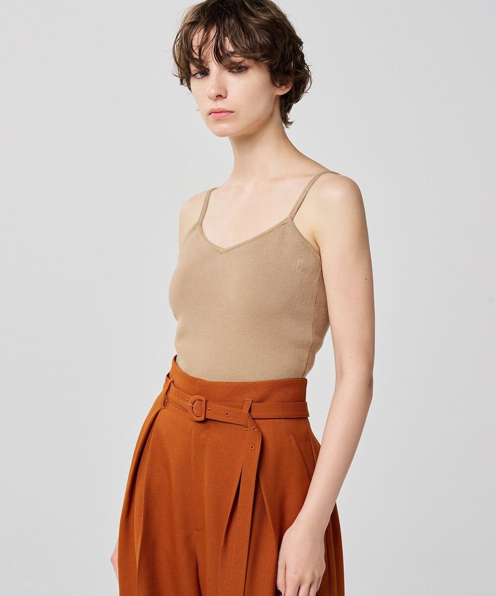 uncrave 【手洗い可】シルキーニット カップ付き キャミソール（uncrave WHITE） 