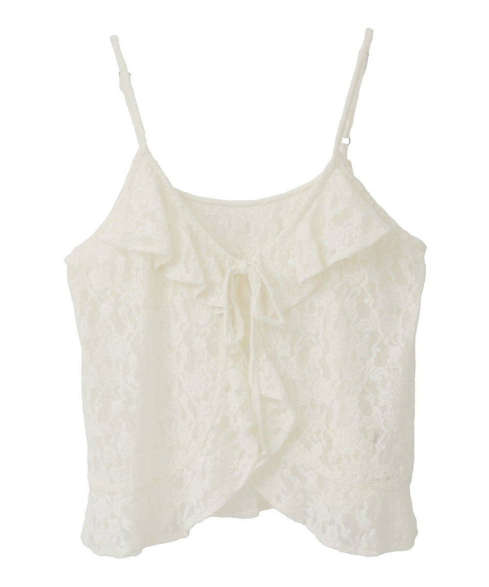 Green Parks レースフリルキャミビスチェ 