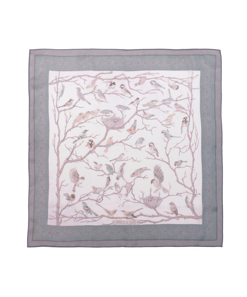 MOONBAT 【WEB限定】PAUL & JOE ACCESSOIRES シルクシフォンスカーフ 58×58cm 