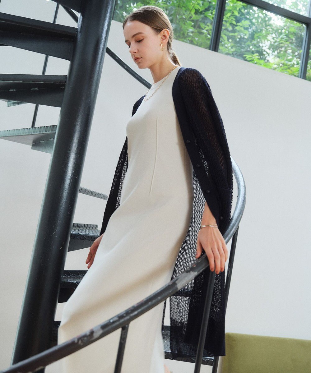 BEIGE， LABRADO / ダーツニット ロングワンピース 