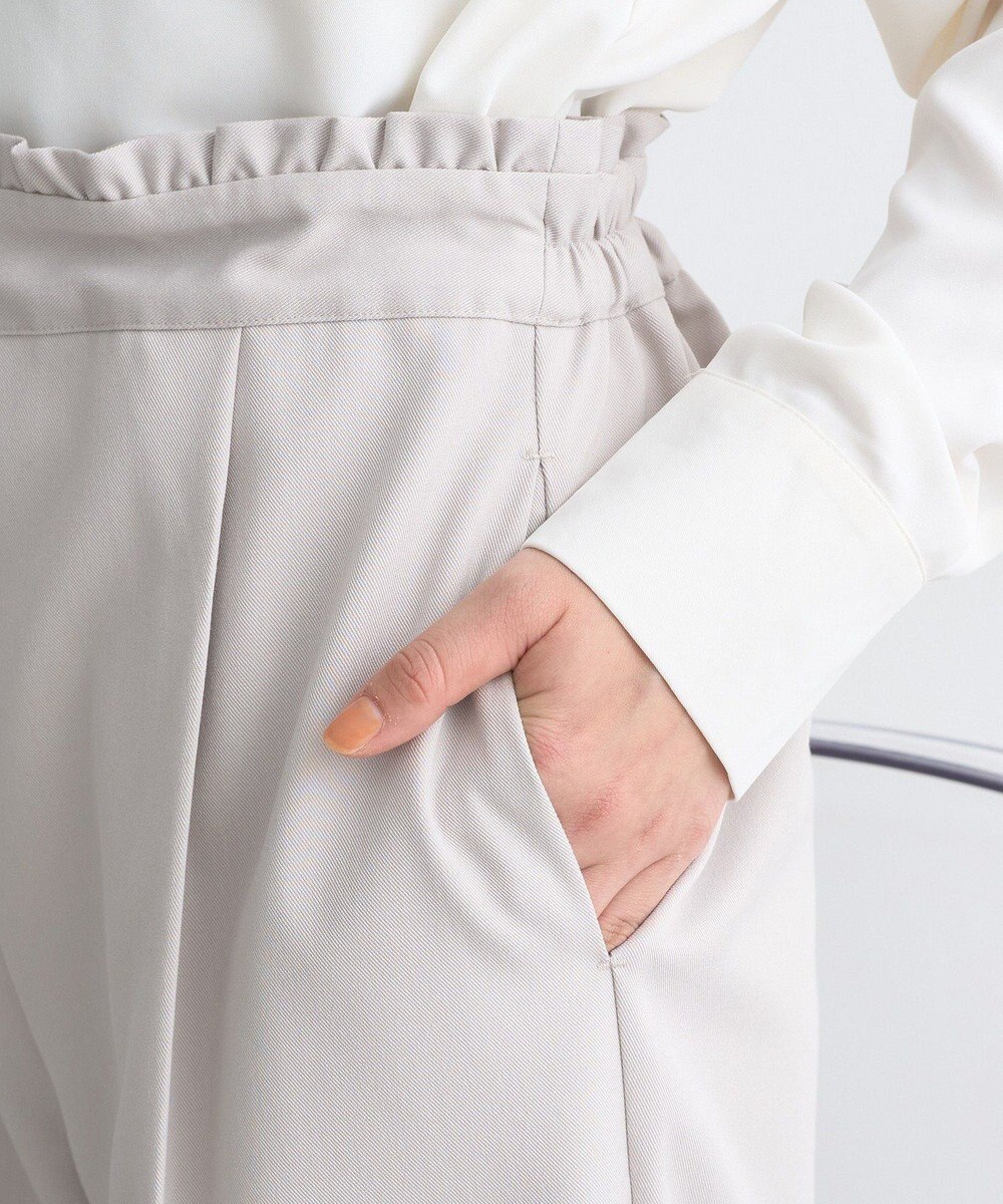 earth music&ecology ウエストフリルワイドパンツ 