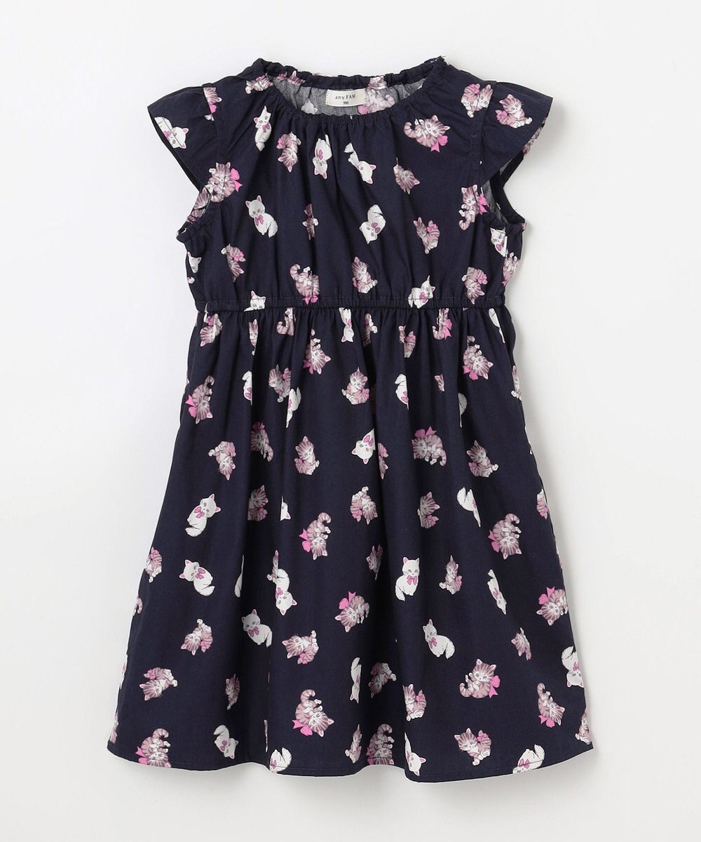 ANY KIDS 総柄 サマーワンピース 