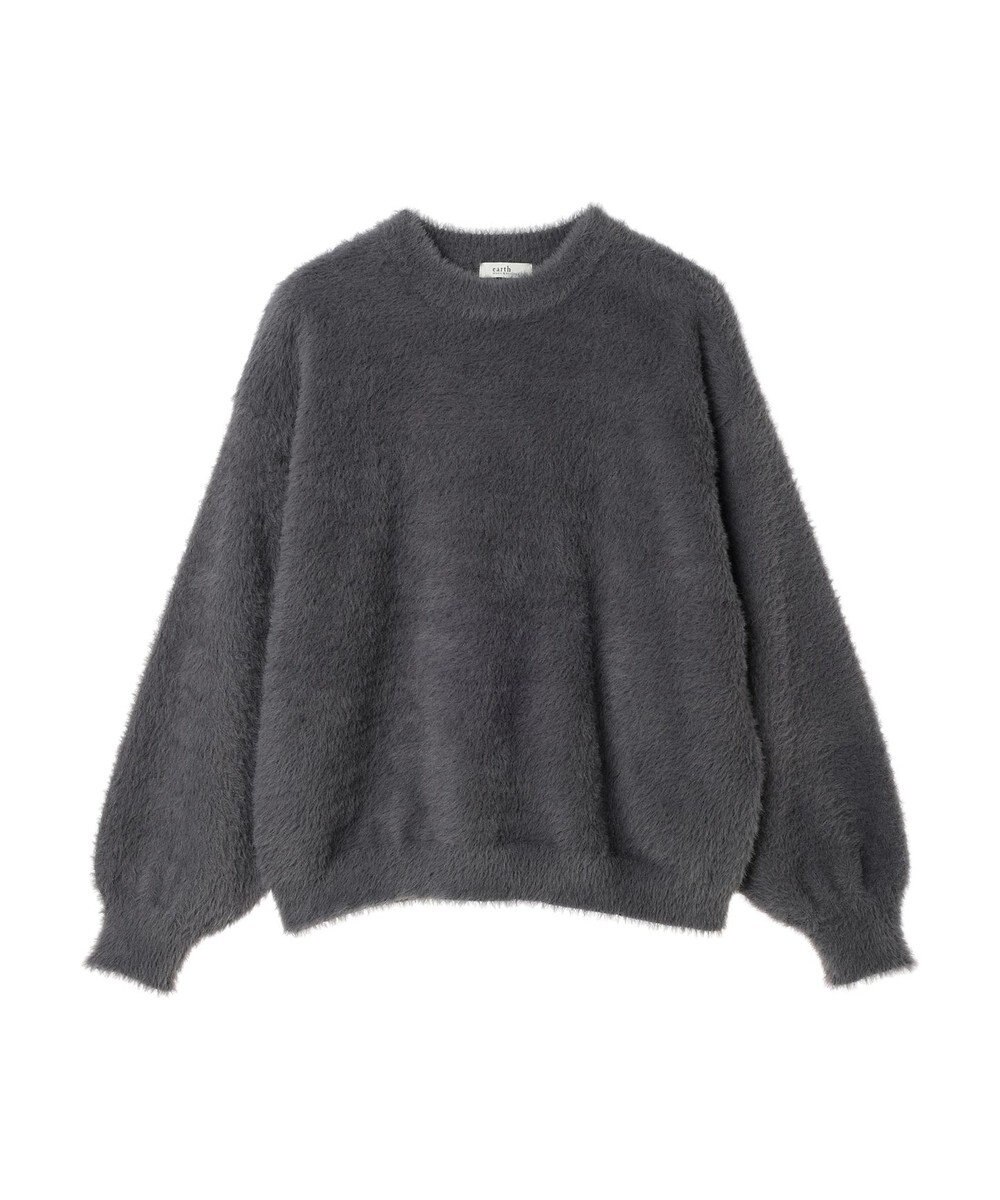 earth music&ecology ロングシャギーハイネックプルオーバー 