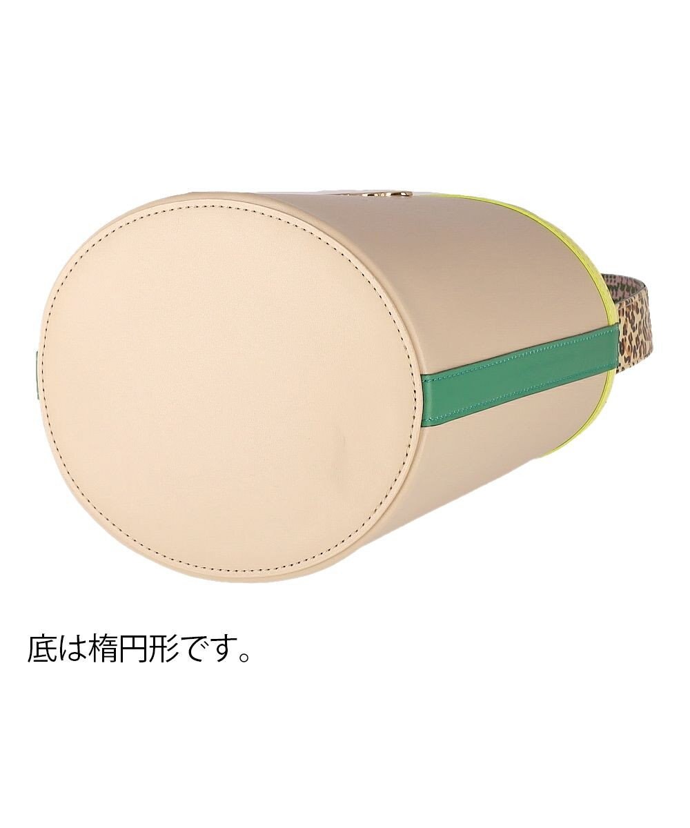 tsumori chisato CARRY カラーコンビエコレザー ハンドバッグ　バケツバッグ ショルダーバッグ 