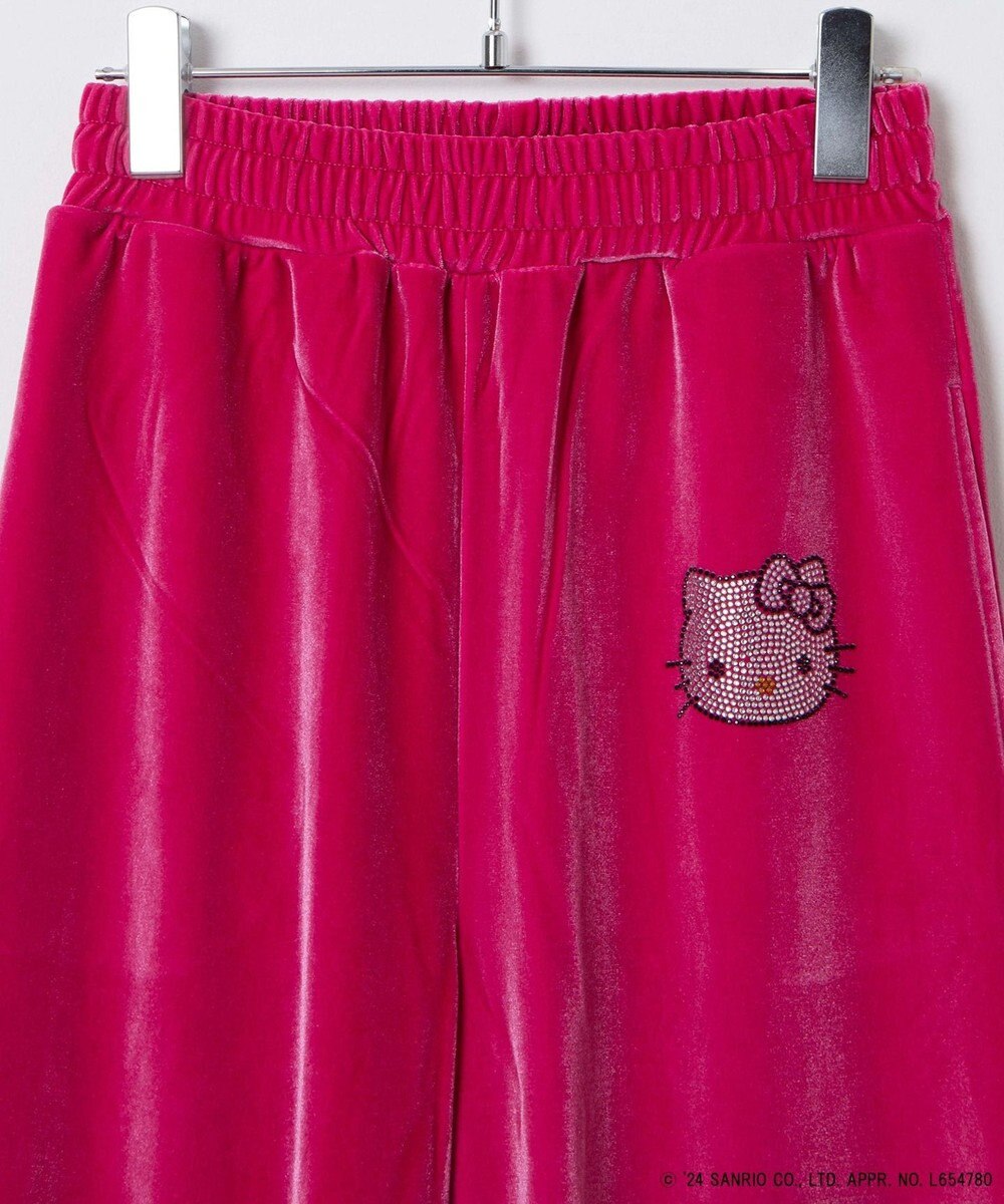 WEGO 【サンリオ】HELLOKITTYコラボベロアパンツ 