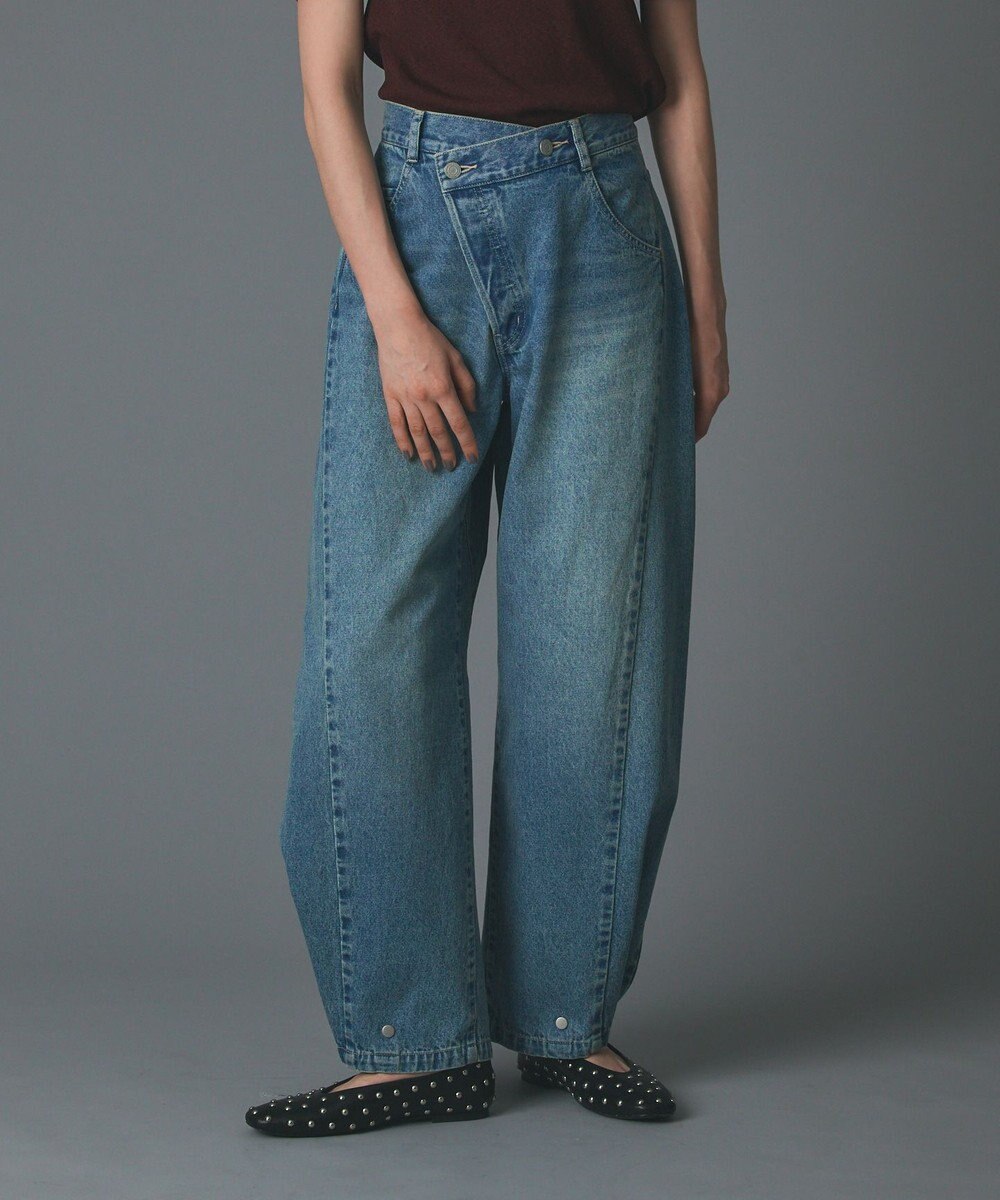 GRACE CONTINENTAL ラップ2wayデニムパンツ 