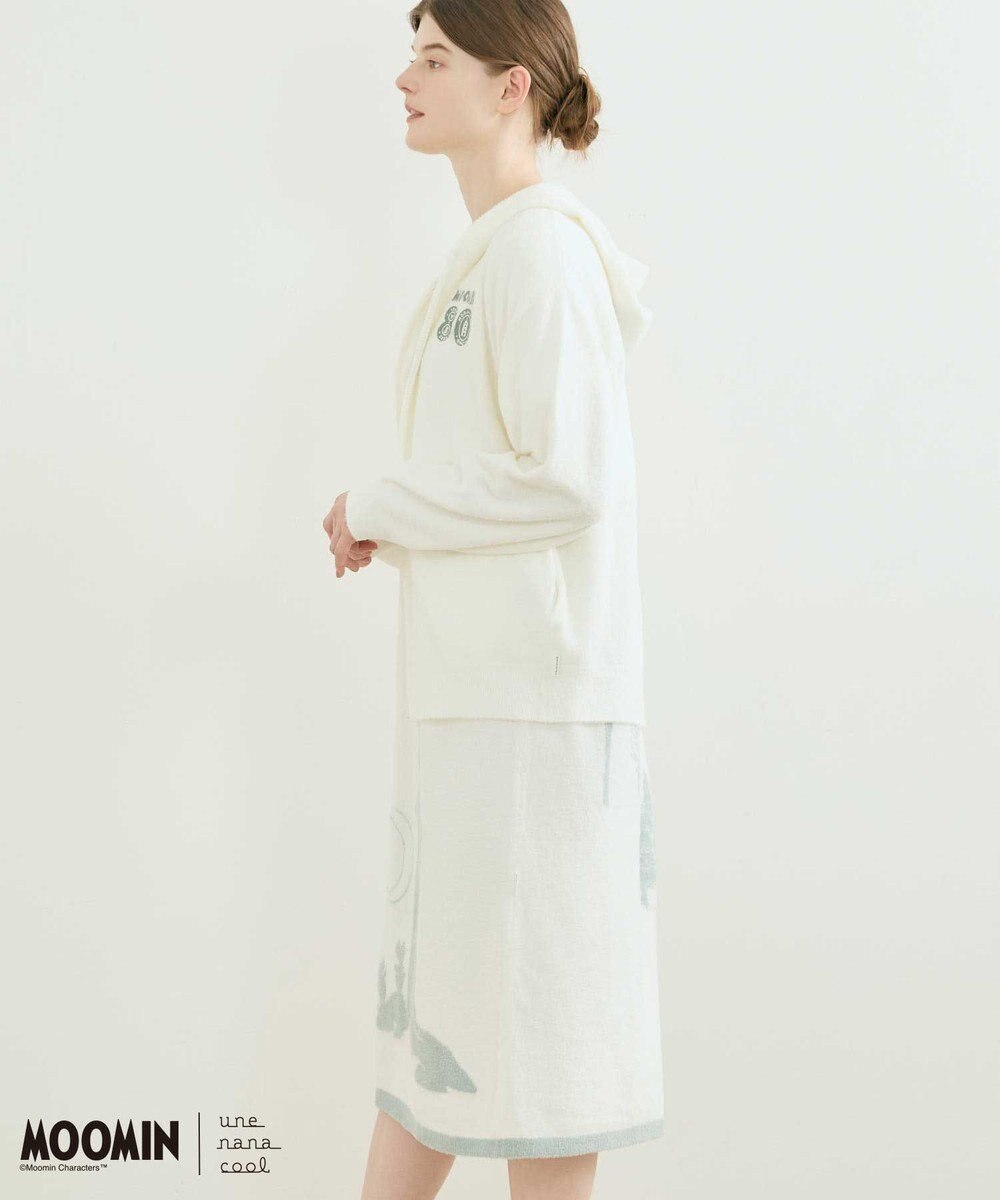 une nana cool 【ムーミン】 MOOMIN * une nana cool  なめらかふわふわフルジップパーカー 