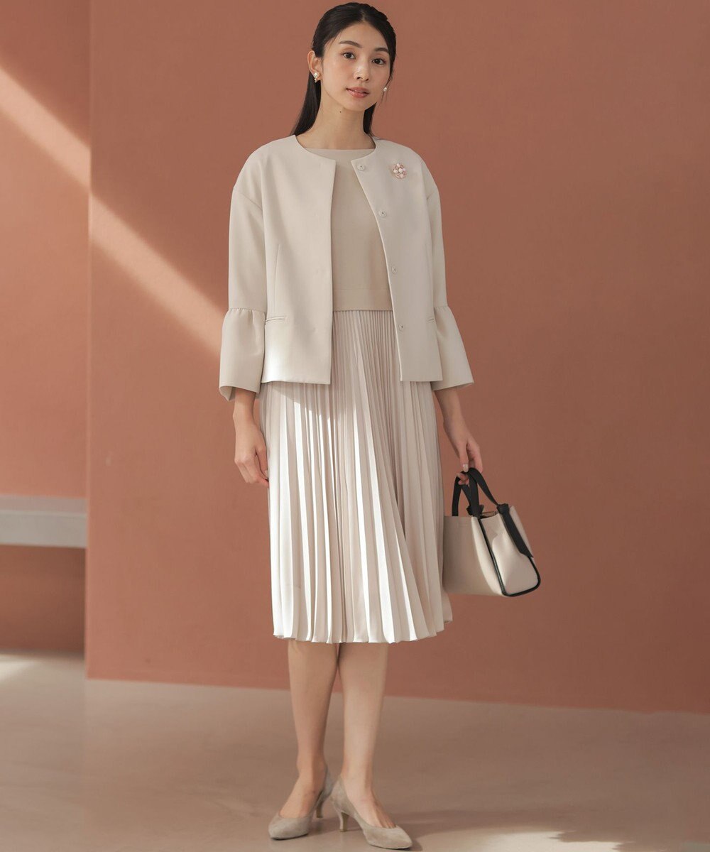 組曲 【KUMIKYOKU NAVY】ジャージーコンビプリーツ ワンピース 