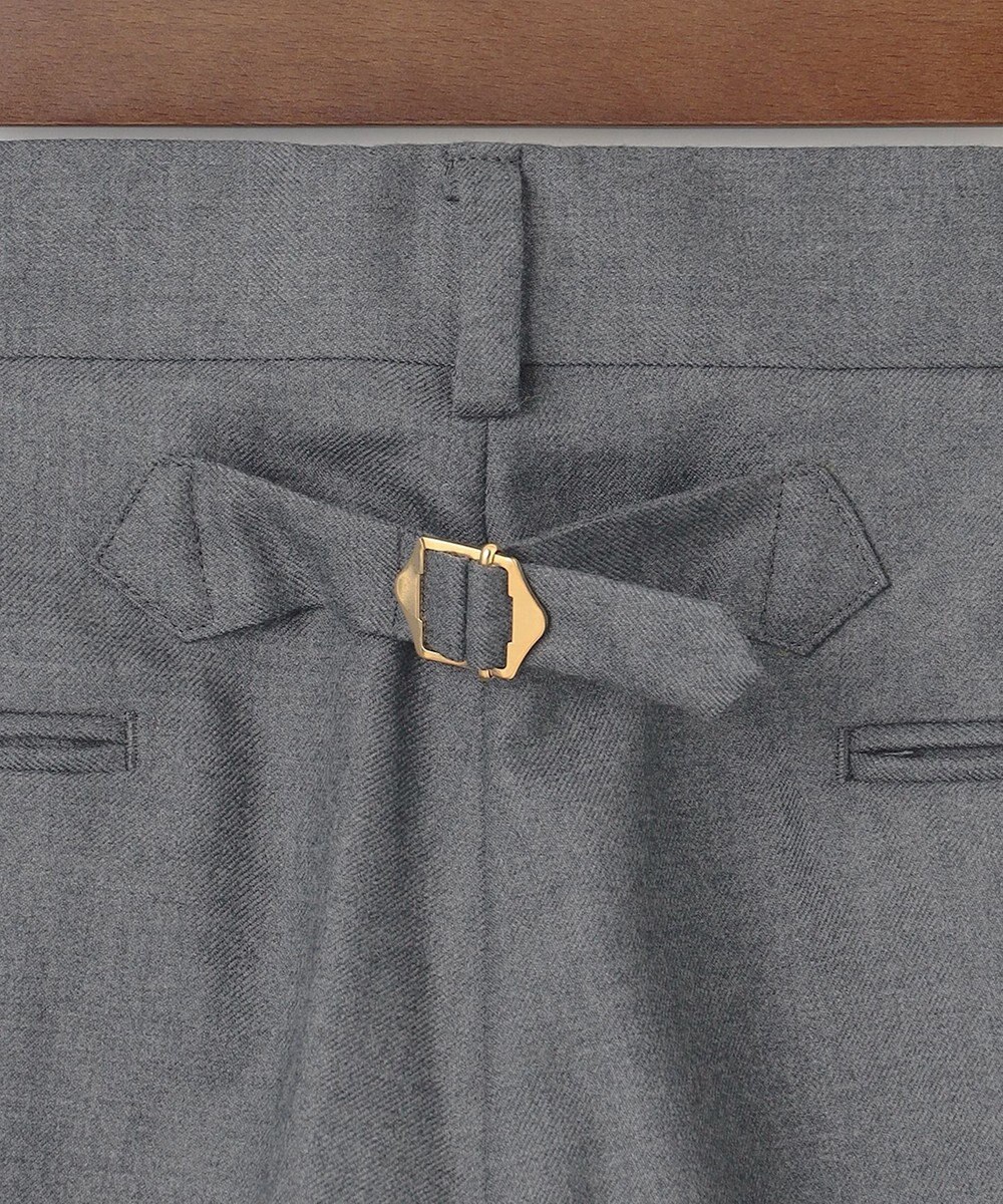 J.PRESS MEN 【J.PRESS ORIGINALS】PEPPIN MERINO SAXONY PIPED STEM TROUSERS / JAPAN MADE 