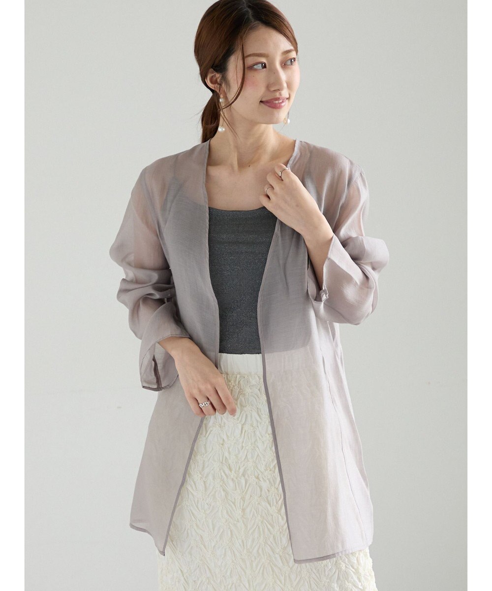 Te chichi シアーノーカラーシャツ 