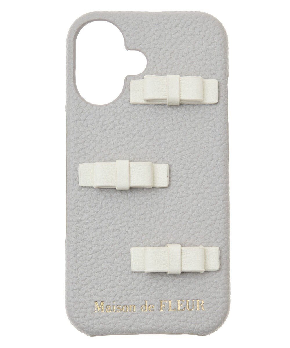 Maison de FLEUR リボンアイフォン16ケース 