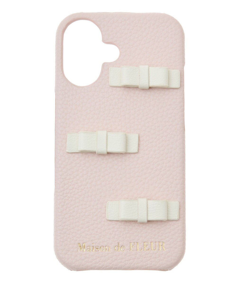Maison de FLEUR リボンアイフォン16ケース 