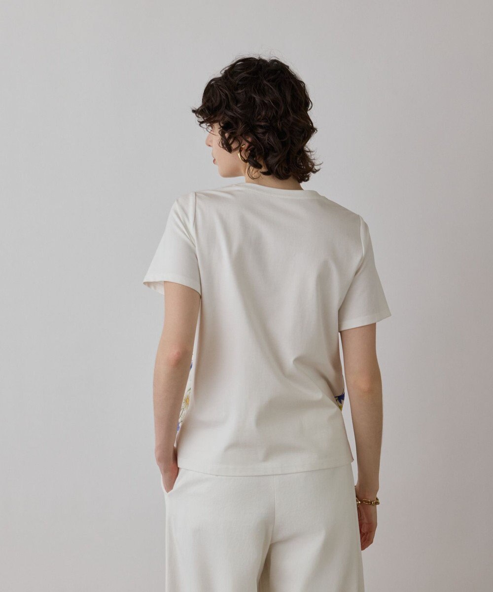 GRACE CONTINENTAL スカーフプリントコンビトップ 