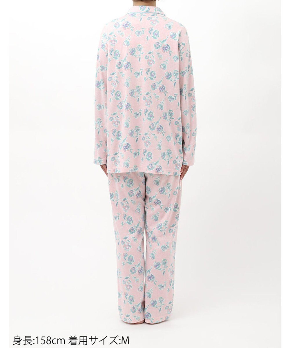 Wing パジャマ 長袖 長ズボン 綿100%(本体) 天竺素材 レディース EP8072 ウイング／ワコール 