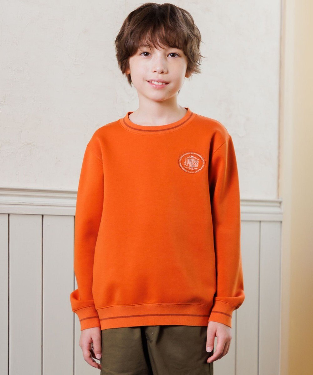 J.PRESS KIDS 【140-170cm】ダンボール ロゴエンブロイダリー トレーナー 