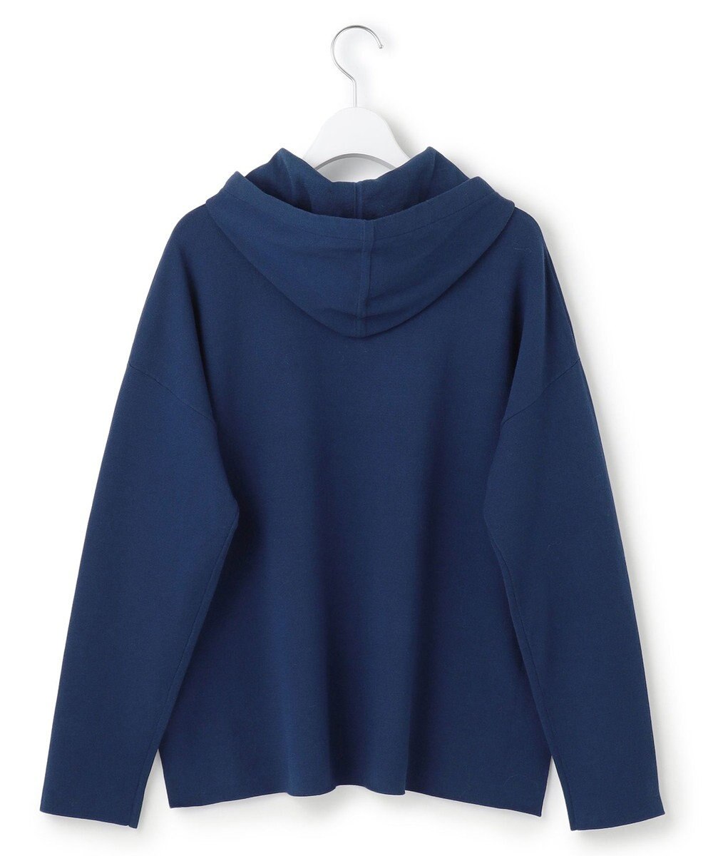 23区 L 【洗える】ダブルフェイスニット パーカー 