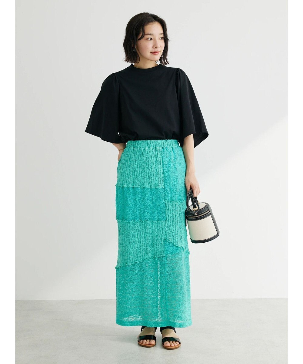 Green Parks 汗じみ防止袖ギャザープルオーバー 