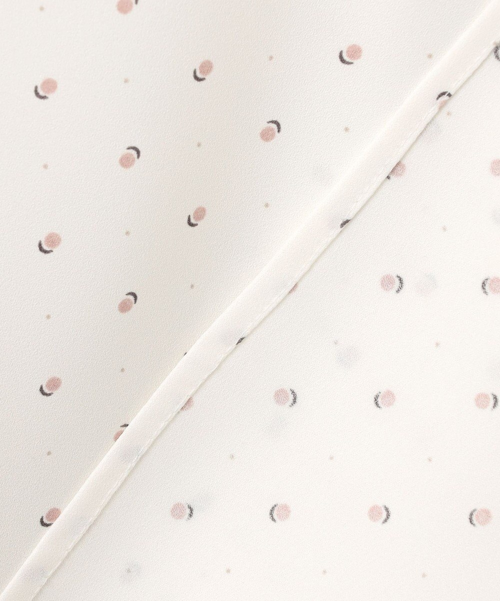 ANY SIS L 【洗える】バイカラーラッフルボウ ブラウス 