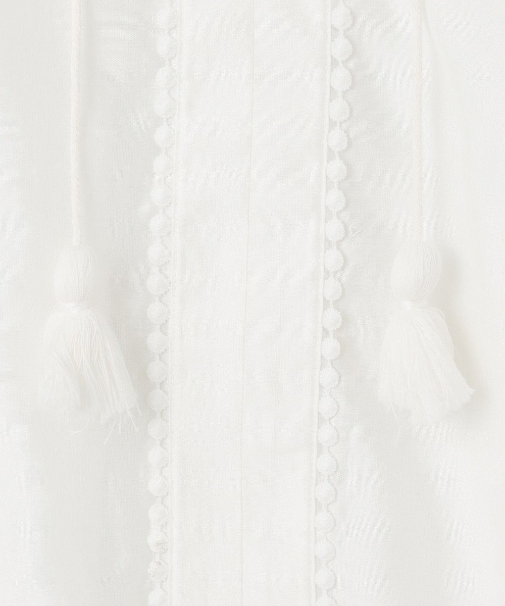 GRACE CONTINENTAL ヤシ柄カットワークトップ 