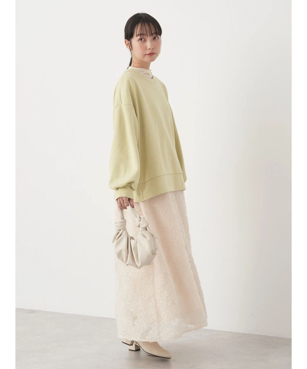 earth music&ecology サイドボタンダンボールプルオーバー 