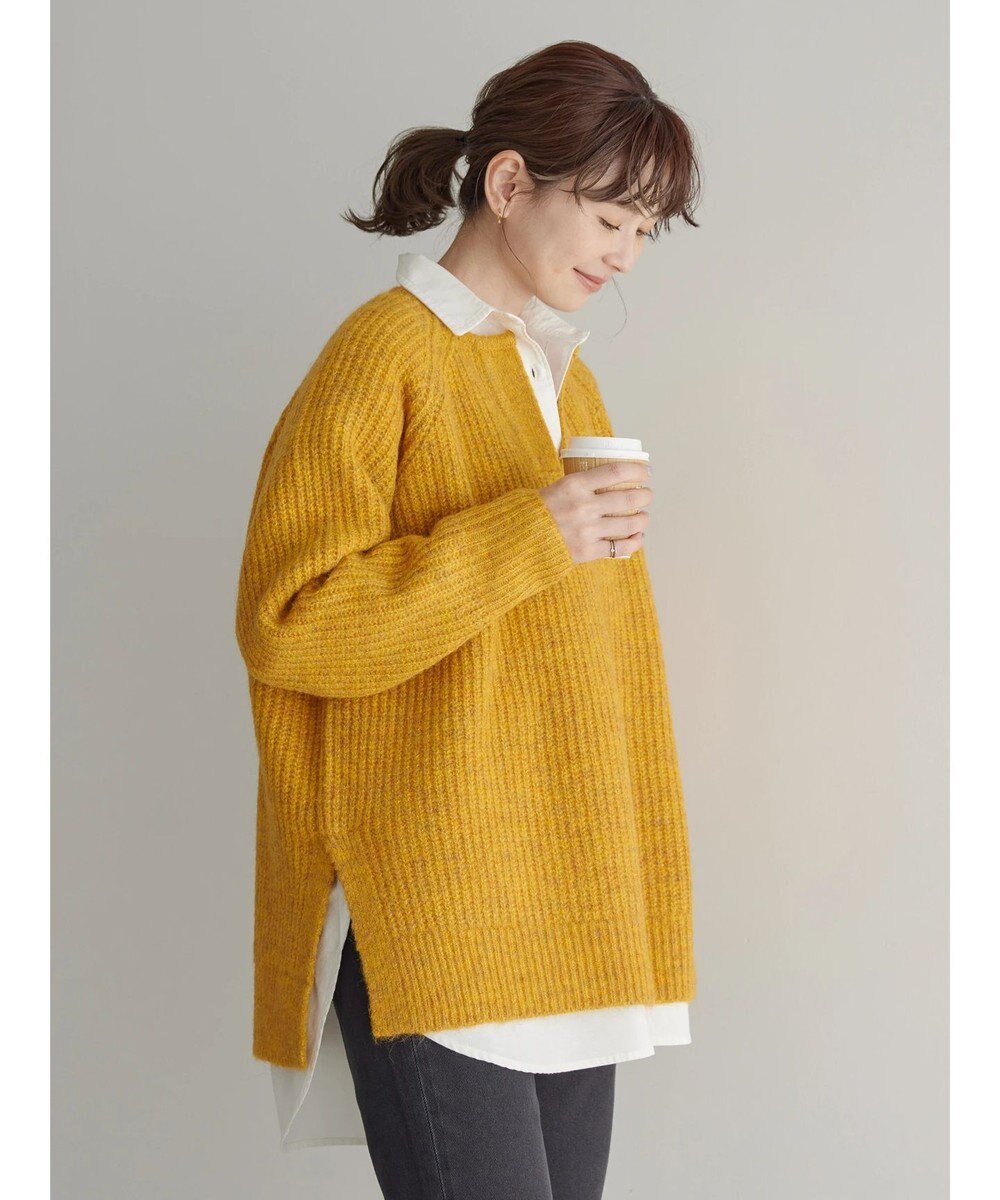 AMERICAN HOLIC ミックスヤーンカフタンニットプルオーバー 