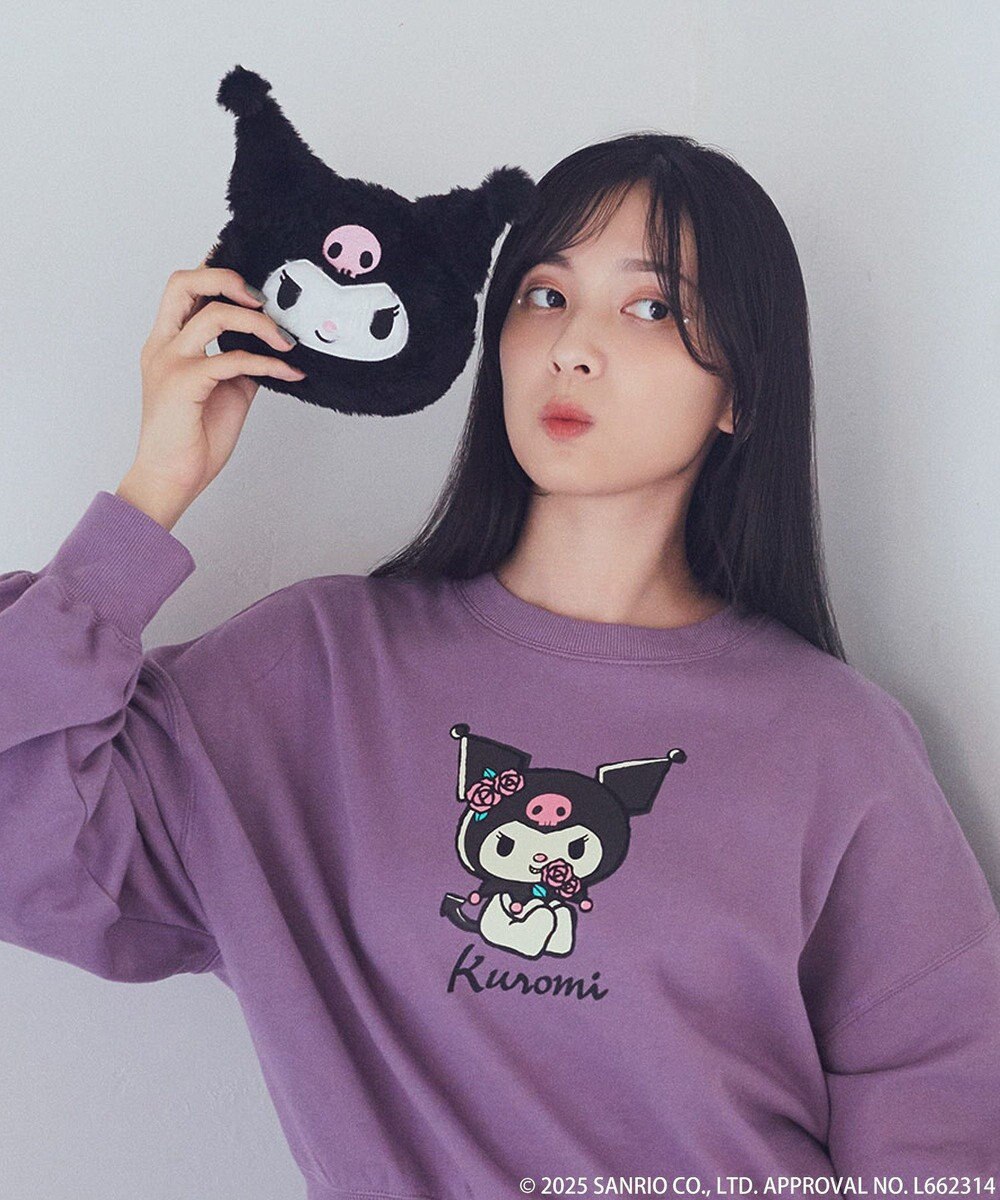 earth music&ecology マイメロディ＆クロミ／ｅａｒｔｈ　レトロアートスウェット 