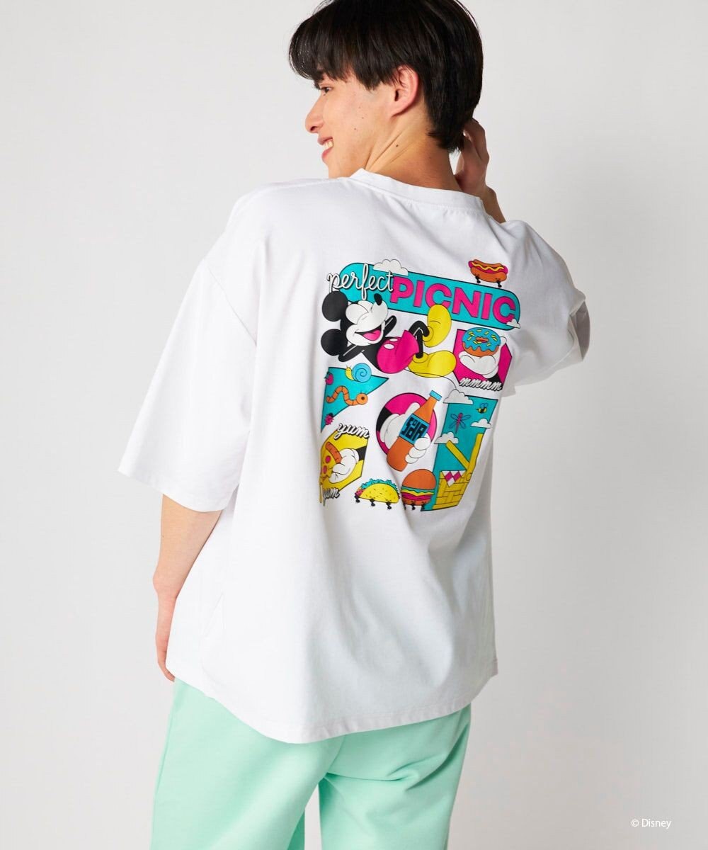 OP／FILA 【Ocean Pacific】ミッキー/水陸両用ビッグTシャツ/ユニセックス 