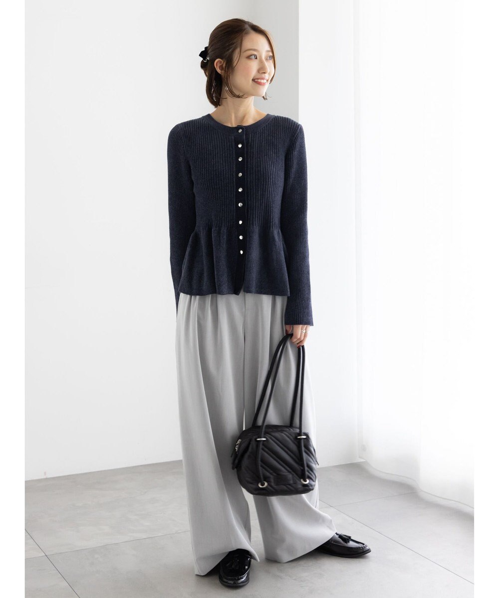 Te chichi モールペプラム2WAYニット 