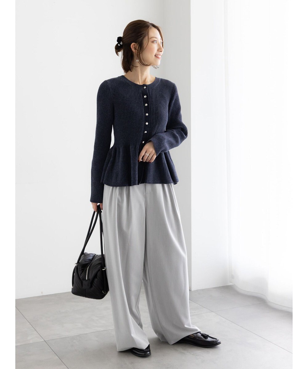 Te chichi モールペプラム2WAYニット 