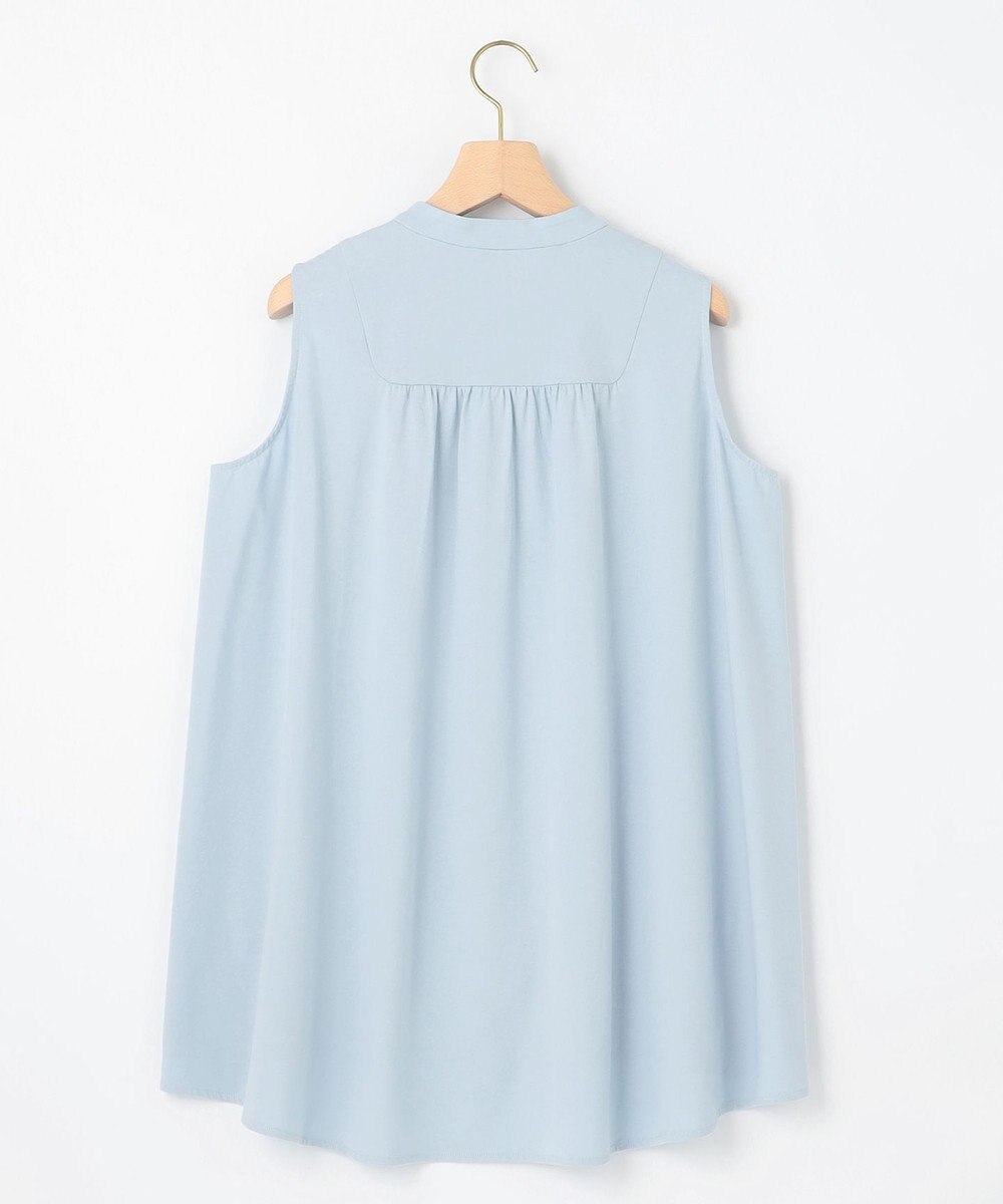 組曲 【洗える】ブラウスライクジャージーノースリーブ カットソー 