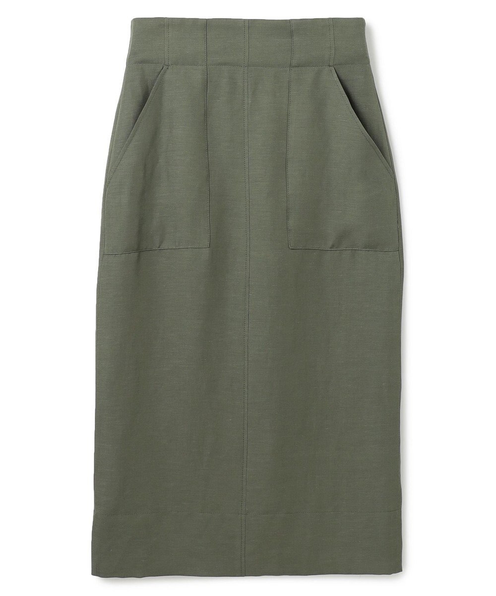 BEIGE， 【洗える】BERNARD / リネンアウトポケットハイウエストスカート 