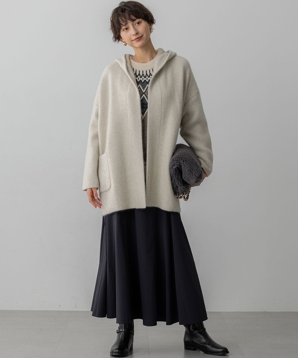 23区 【洗える】ジャガード クルーネック ニット 