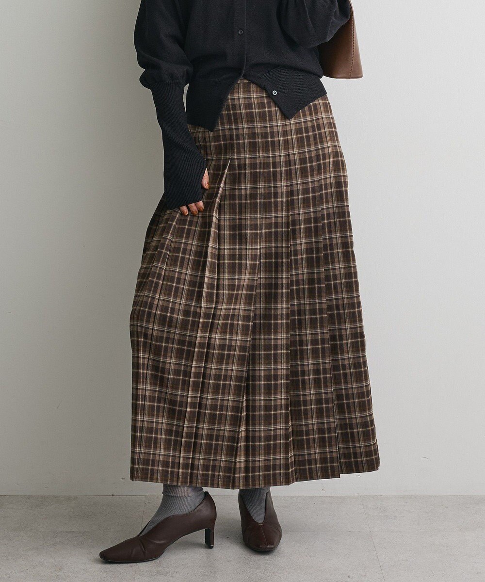 CRAFT STANDARD BOUTIQUE フロントプリーツスカート 