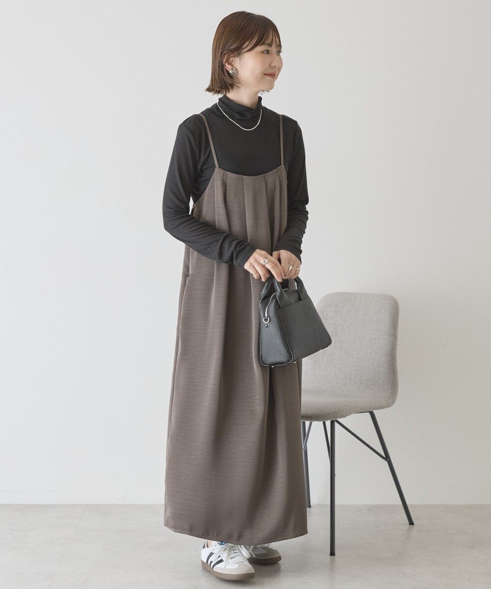 AMERICAN HOLIC タックサテンキャミワンピース 