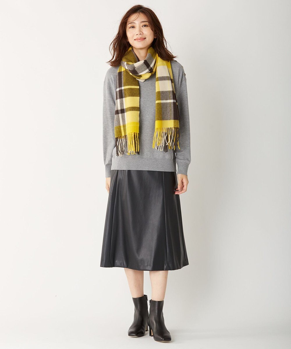 J.PRESS LADIES 【WEB限定・洗える】BARTOLOZZI ポリエステルレザーII スカート 