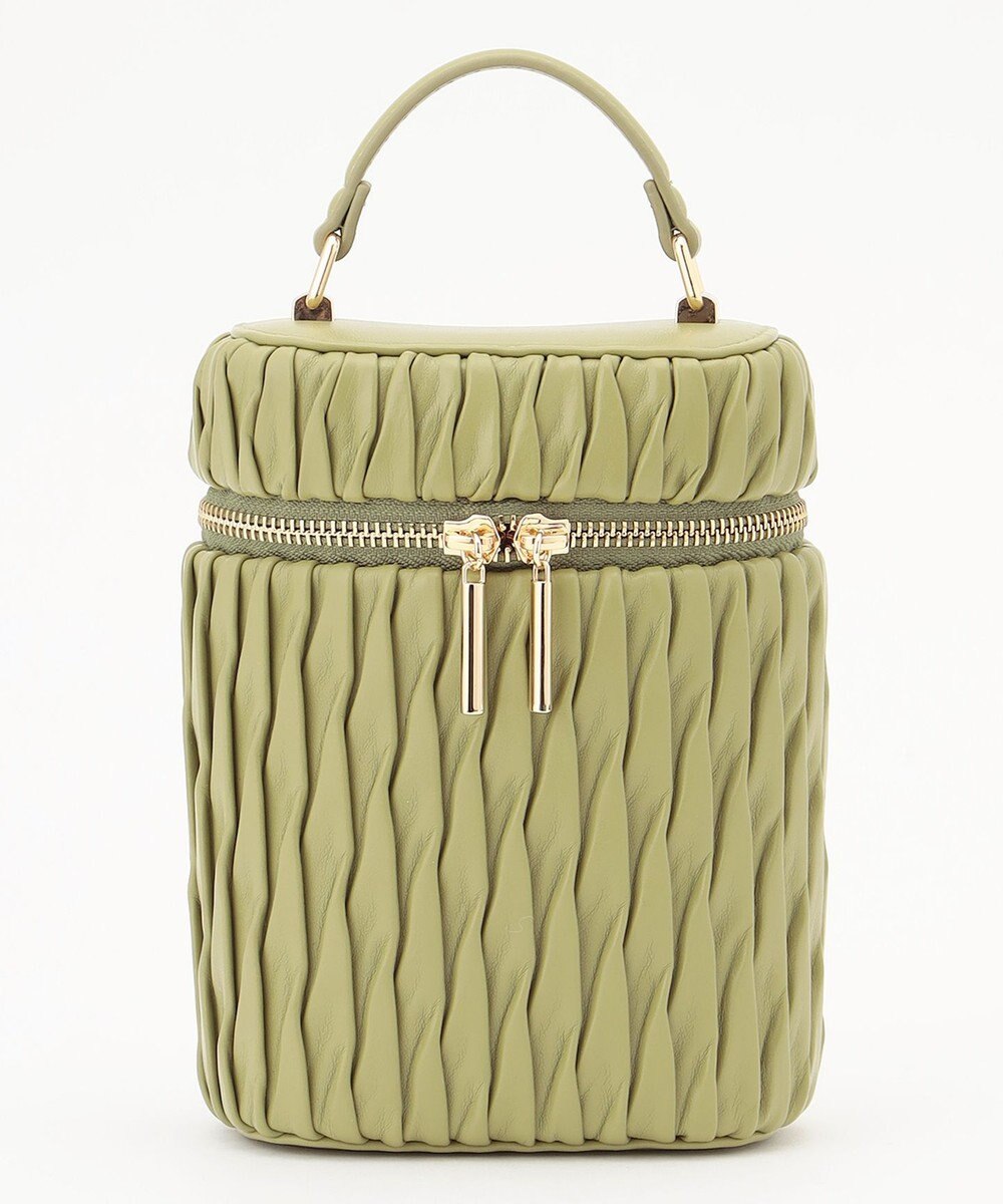 LA BAGAGERIE 【MONICA】ランダムプリーツバニティバッグ 