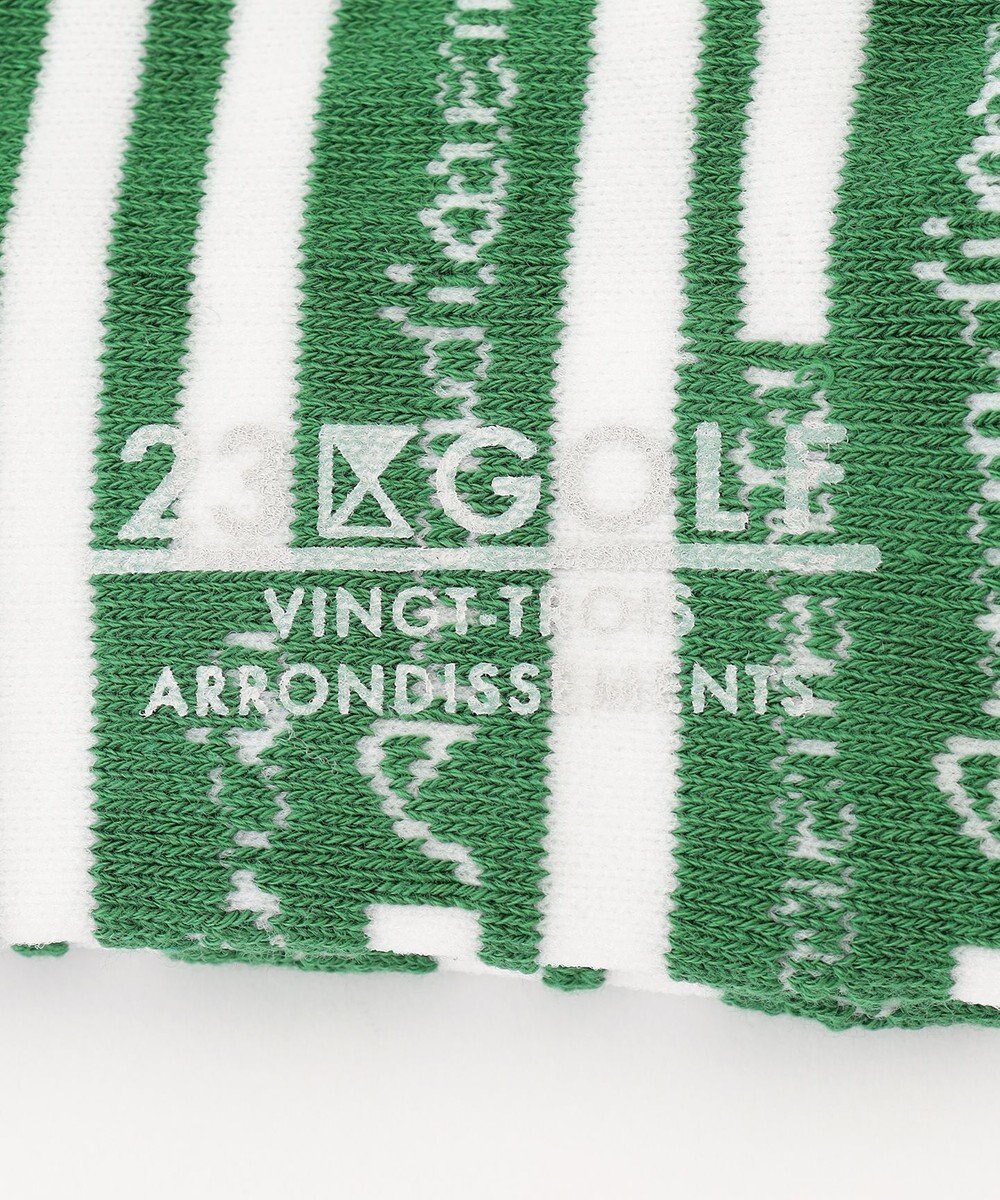 23区GOLF 【MEN】ロゴボーダー アンクルソックス 