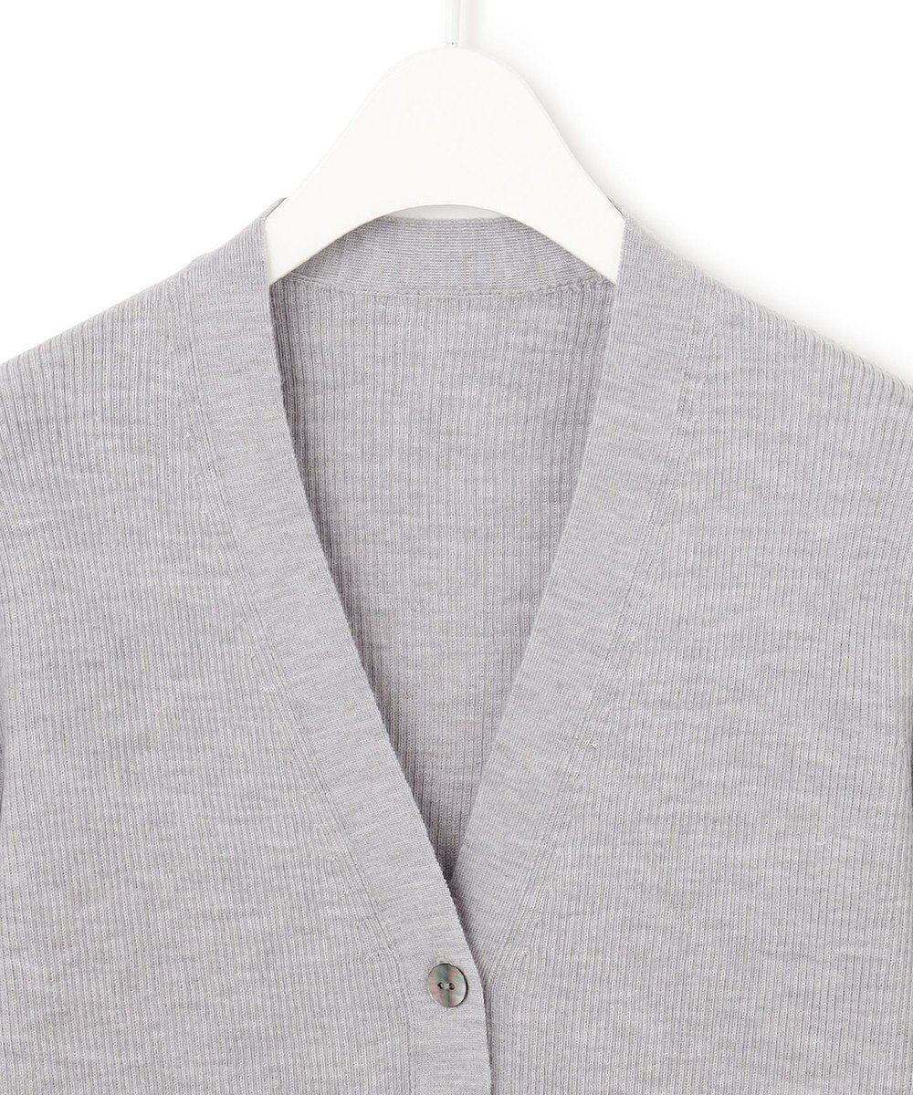 ICB 【WEB限定・洗える】エクストラファインメリノ リブニットカーディガン 