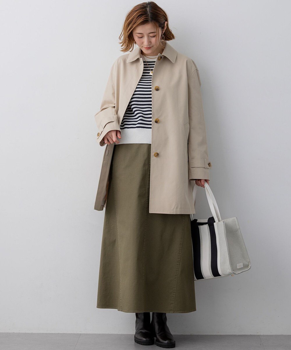 23区 L 【先行予約】エアータンブラー TCギャバジン ステンカラー コート 