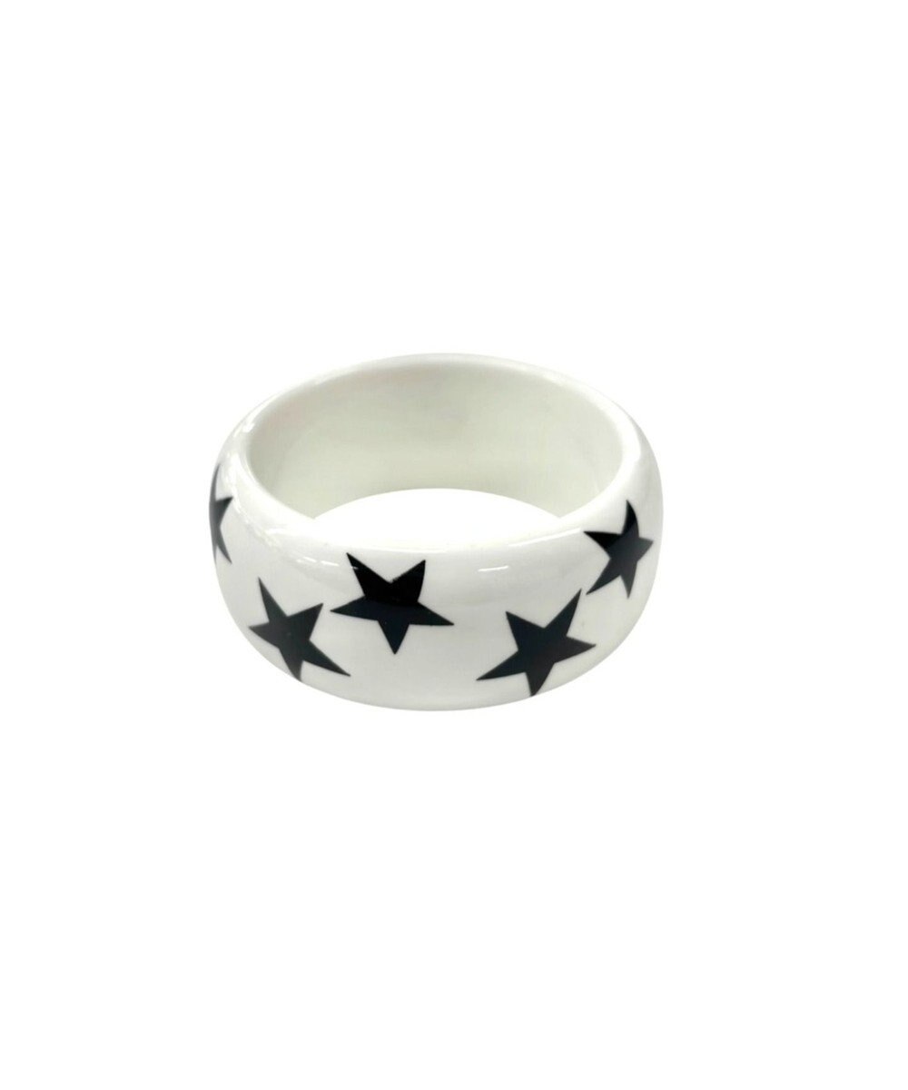 WEGO Lモチーフパターンアクリルバングル 
