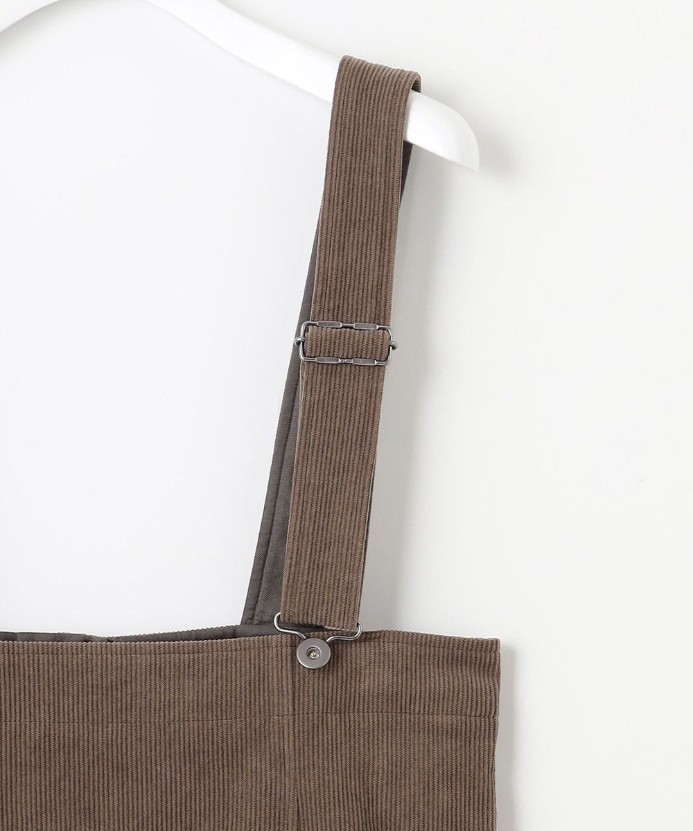 23区 L 【SLOW/一部店舗限定】ソフトコーデュロイ サロペット スカート 