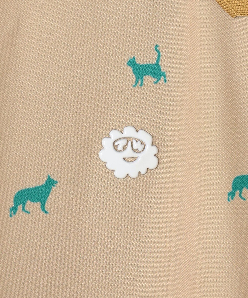 PW CIRCULUS 【MEN】【ストレッチ】アニマルプリント カノコ ポロシャツ 