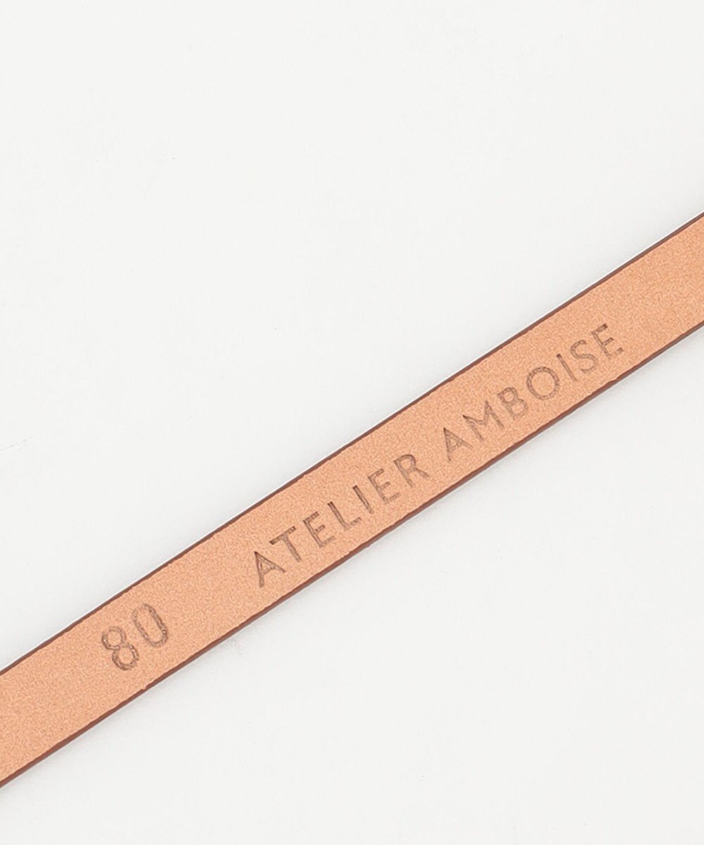 BEIGE， 【一部店舗限定】ATELIER AMBOISE / スムースレザーベルト 