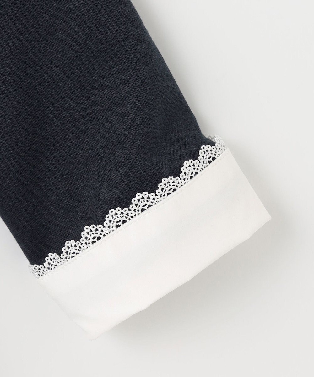 ANY KIDS レース襟付き長袖ワンピース 