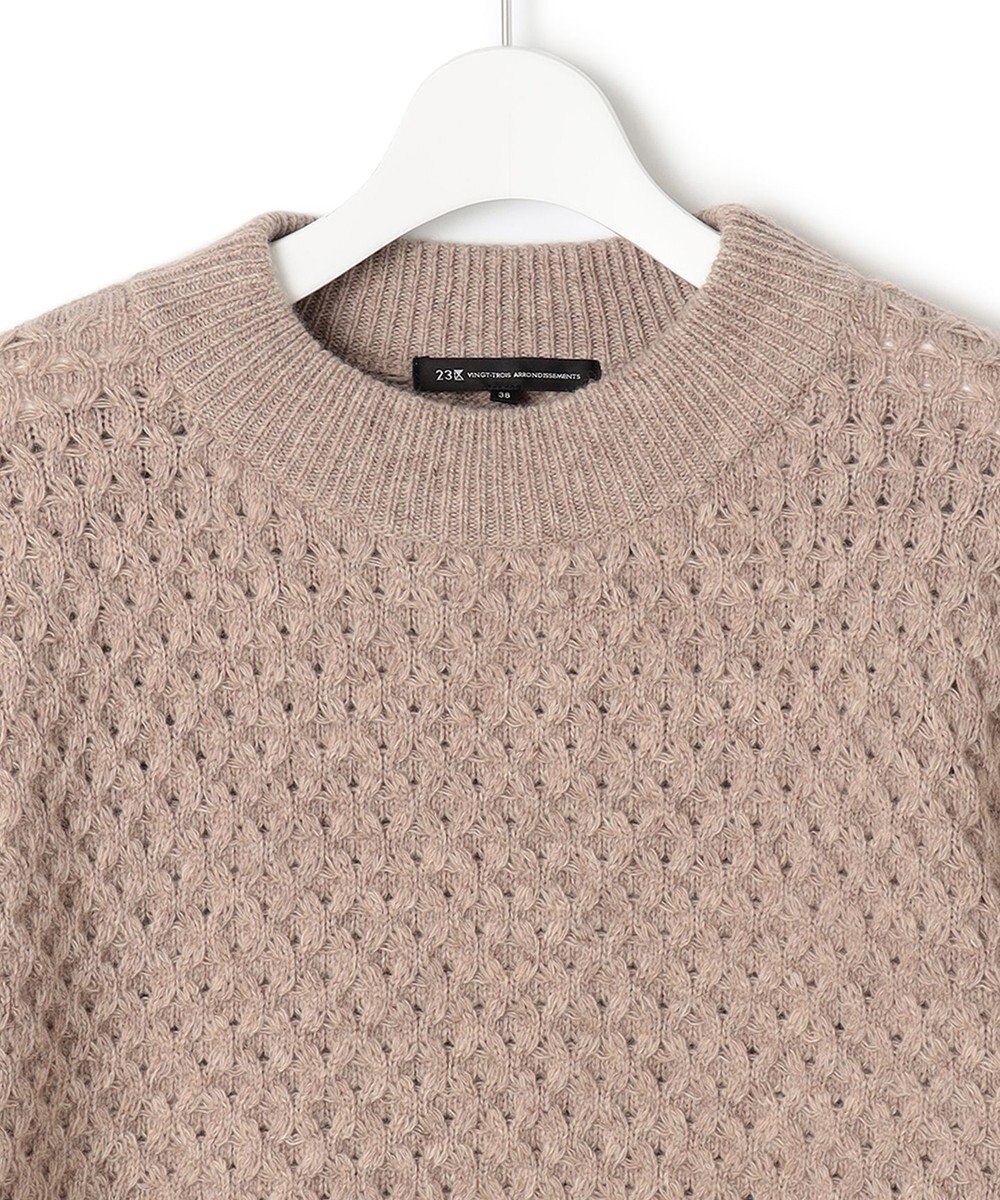 23区 【一部店舗限定/洗える】ハニカム ニット 