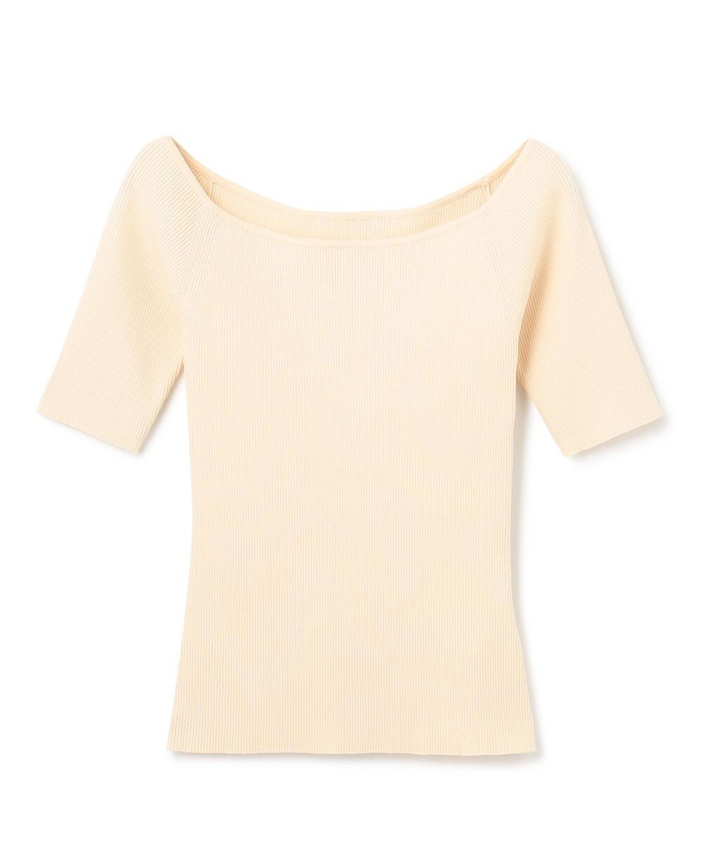 uncrave 【ご好評につき追加生産】ドライタッチ ニット オフショル トップス（uncrave WHITE） 