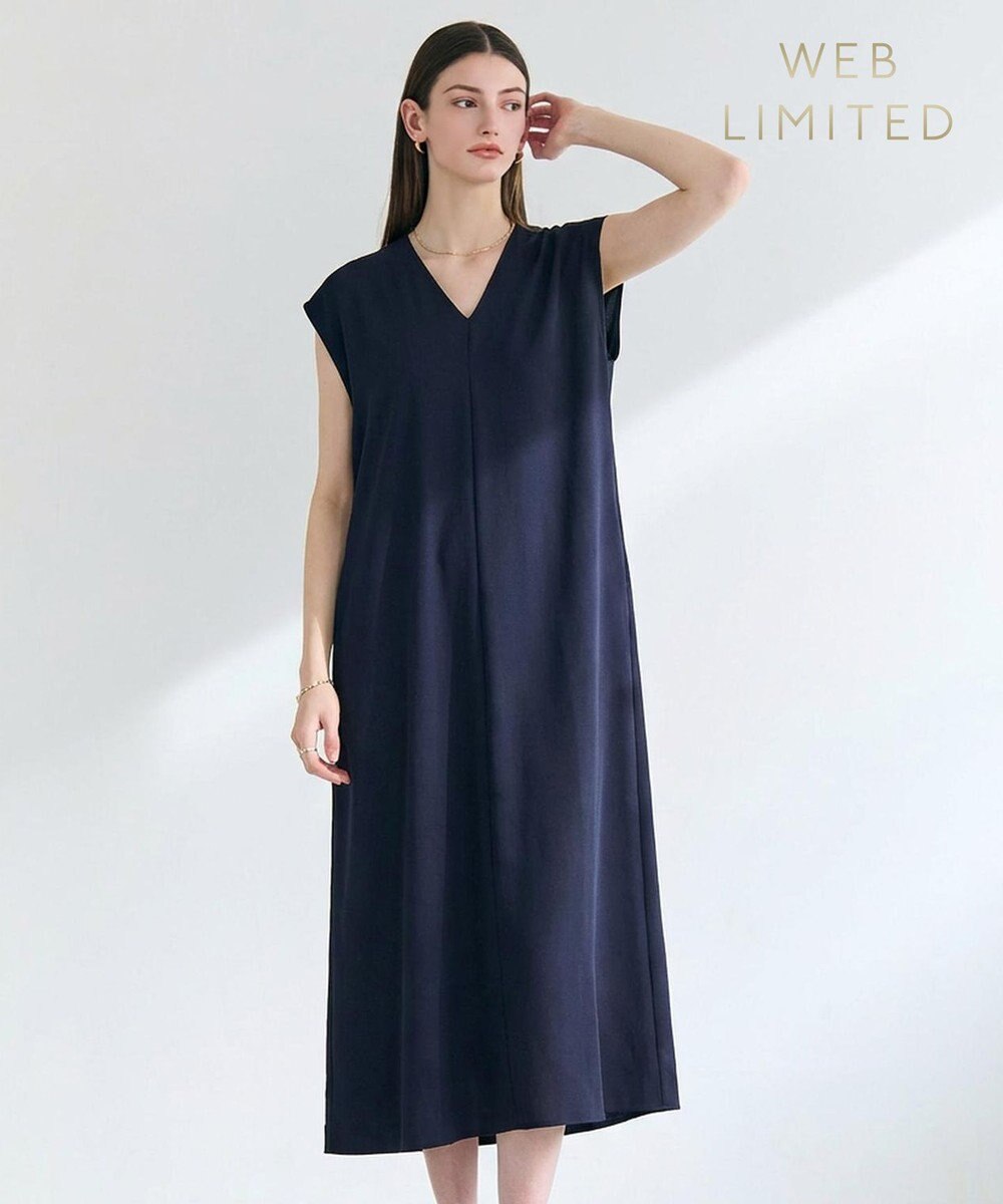 BEIGE， VIRGILE / Vネックリラックスワンピース 