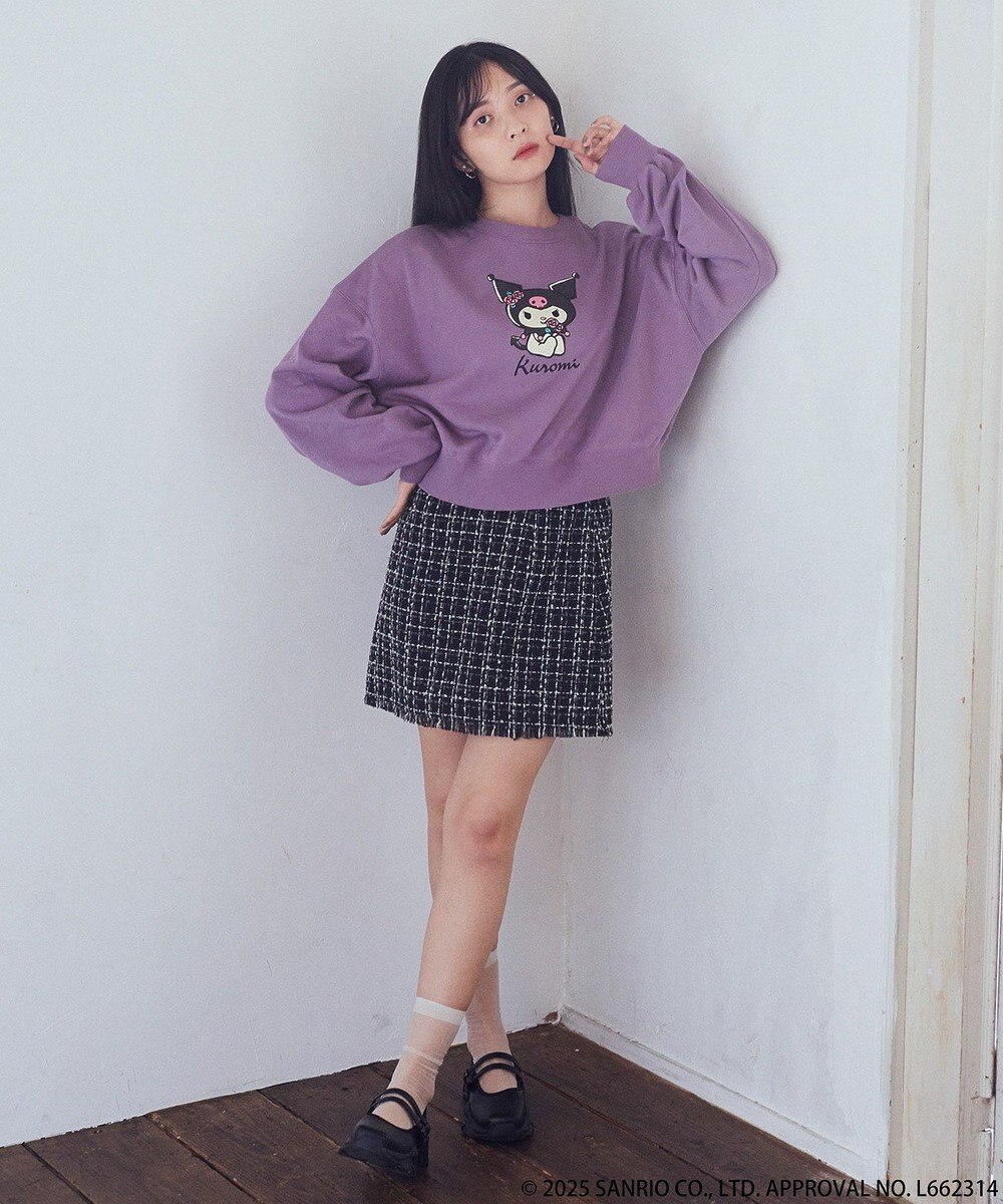 earth music&ecology マイメロディ＆クロミ／ｅａｒｔｈ　レトロアートスウェット 