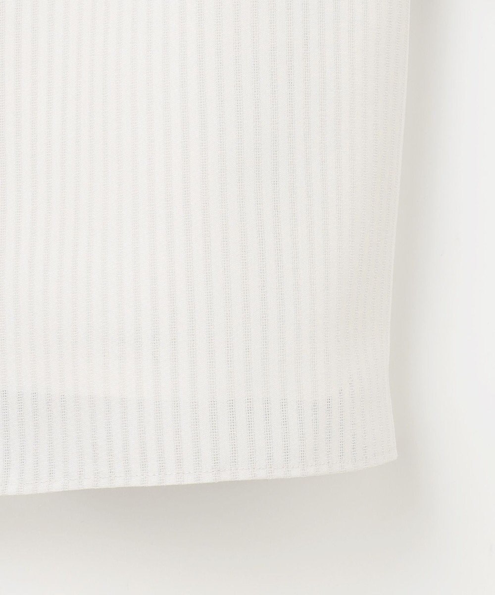 J.PRESS LADIES L シャドーストライプ ボウタイ風 カットソー 