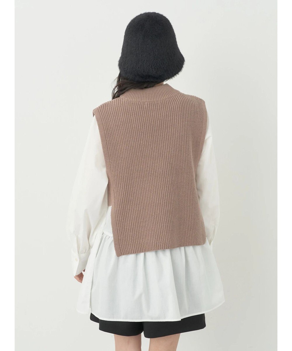 earth music&ecology ＳＥＴ２点　ベスト＋チュニックブラウス 